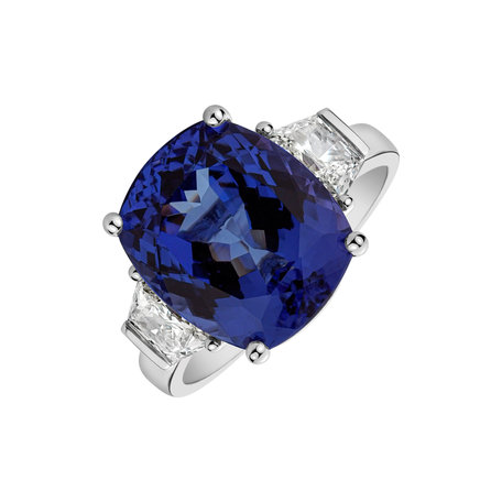 Prsten s tanzanitem a diamanty Lady Tanzanite