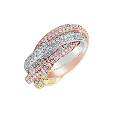 Prsten s diamanty Diamond Twist