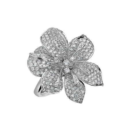 Prsten s diamanty Sky Flower