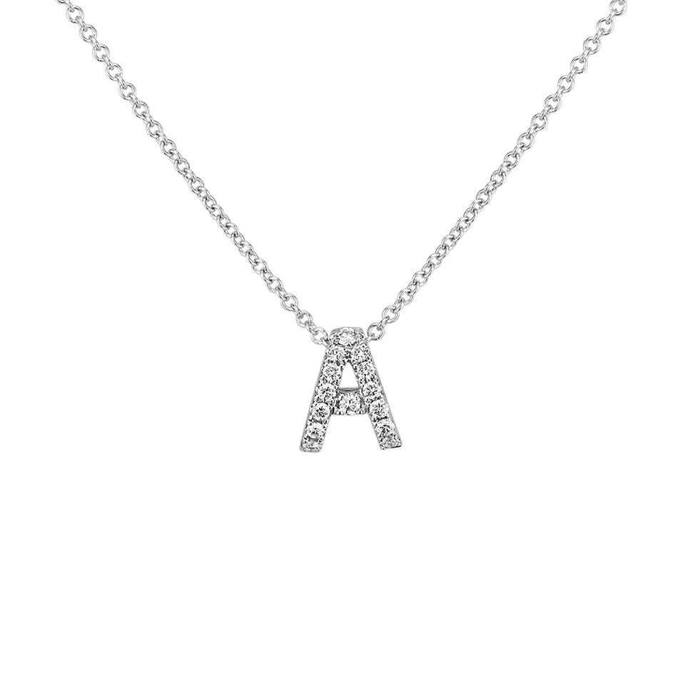 Náhrdelník s diamanty Diamond Letter