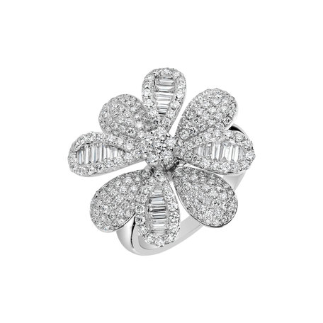 Prsten s diamanty Lucky Flower