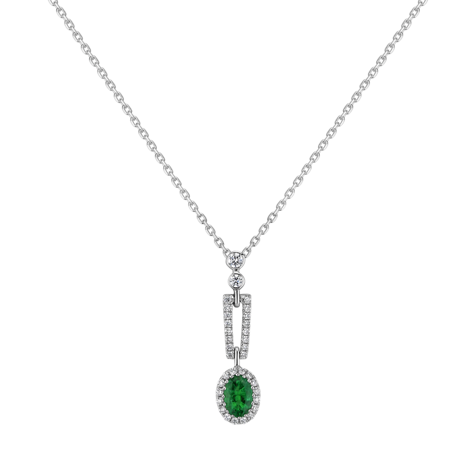 Přívěs se smaragdem a diamanty Royal Emerald