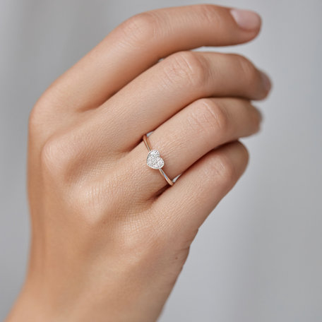 Prsten s diamanty a safíry First Date