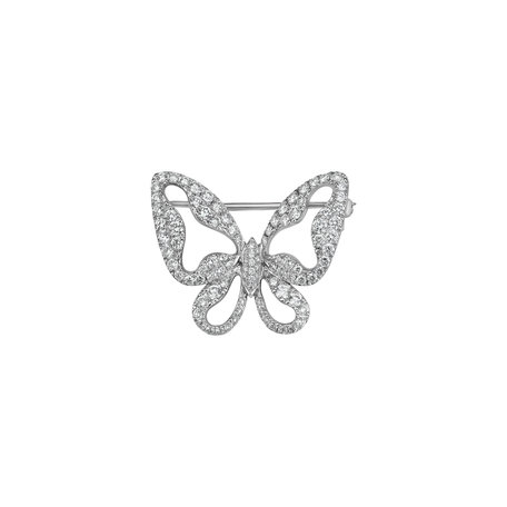 Brož s diamanty Delightful Papillon