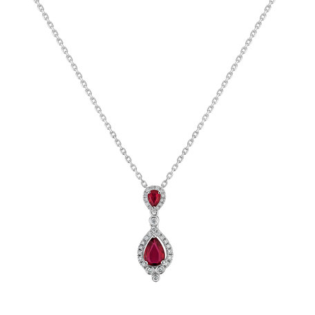 Přívěs s diamanty a rubíny Ruby Expresion