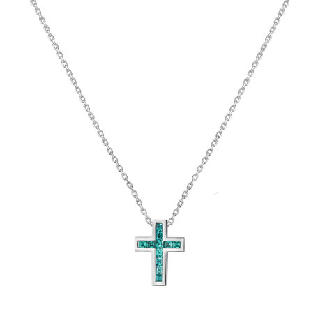 Náhrdelník s paraibou Cross Charm