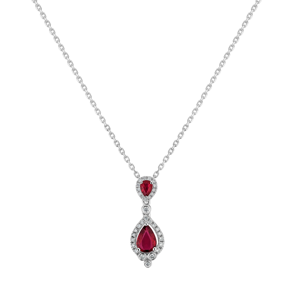 Přívěs s diamanty a rubíny Ruby Expresion